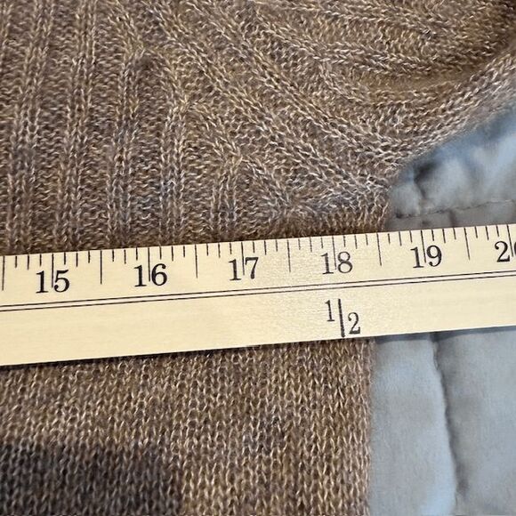 Autumn Cashmere Silk Marled Mulch Balloon Sleeve V-Neck Cardigan Size Small - Picture 8 of 11